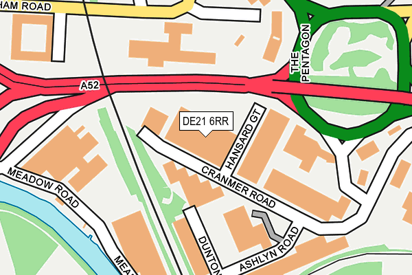 DE21 6RR map - OS OpenMap – Local (Ordnance Survey)