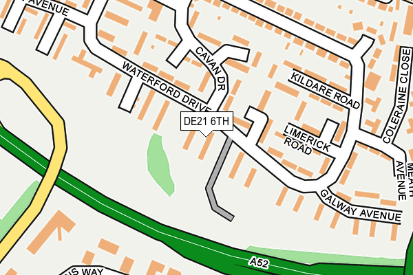 DE21 6TH map - OS OpenMap – Local (Ordnance Survey)