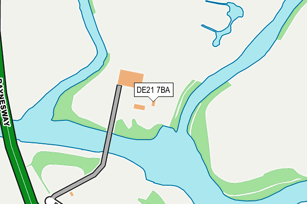 DE21 7BA map - OS OpenMap – Local (Ordnance Survey)