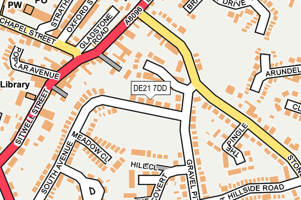 DE21 7DD map - OS OpenMap – Local (Ordnance Survey)