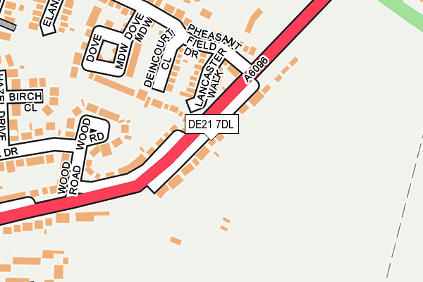DE21 7DL map - OS OpenMap – Local (Ordnance Survey)
