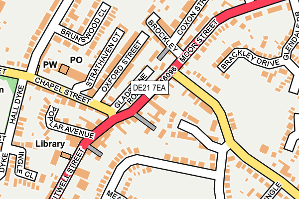 DE21 7EA map - OS OpenMap – Local (Ordnance Survey)