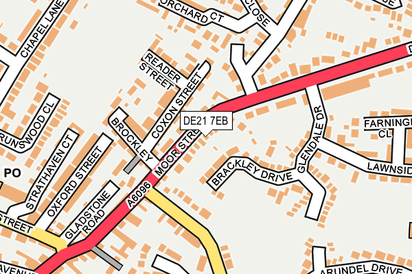 DE21 7EB map - OS OpenMap – Local (Ordnance Survey)