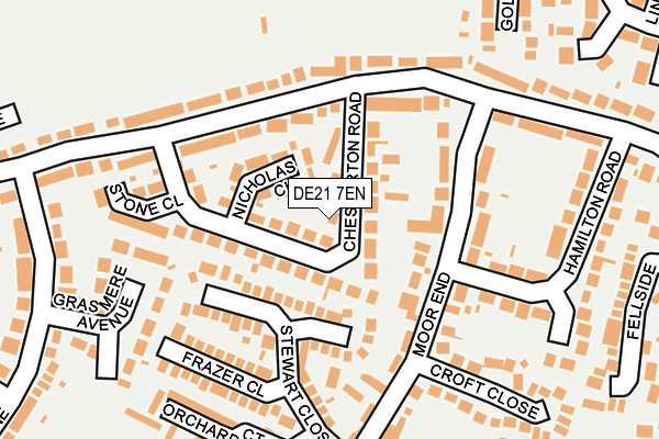 DE21 7EN map - OS OpenMap – Local (Ordnance Survey)