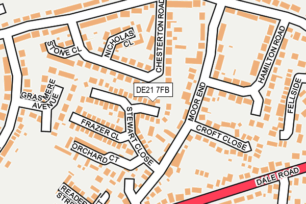 DE21 7FB map - OS OpenMap – Local (Ordnance Survey)