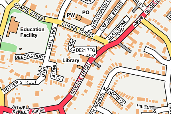 DE21 7FG map - OS OpenMap – Local (Ordnance Survey)