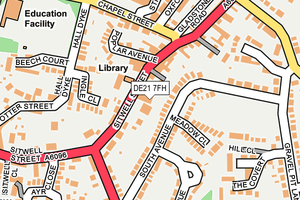 DE21 7FH map - OS OpenMap – Local (Ordnance Survey)