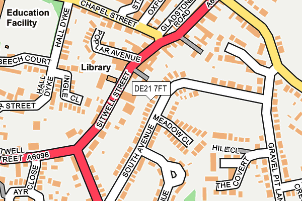 DE21 7FT map - OS OpenMap – Local (Ordnance Survey)