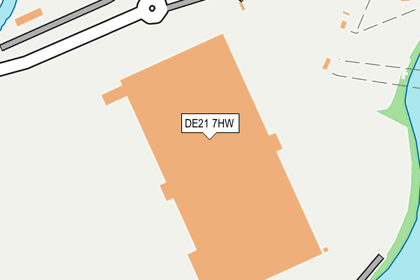 DE21 7HW map - OS OpenMap – Local (Ordnance Survey)