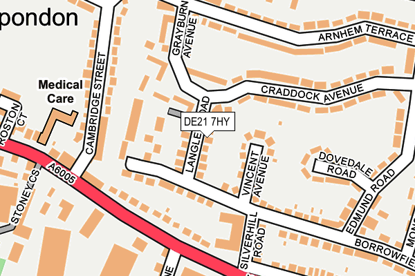 DE21 7HY map - OS OpenMap – Local (Ordnance Survey)