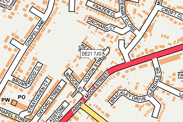 Map of CANFIELD (COPTIC STREET) LIMITED at local scale