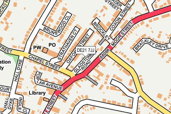 DE21 7JJ map - OS OpenMap – Local (Ordnance Survey)