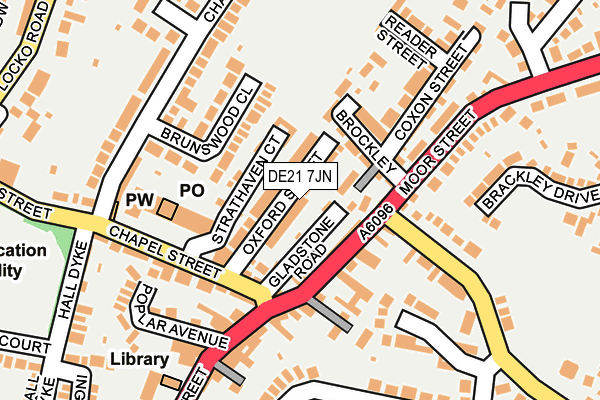 DE21 7JN map - OS OpenMap – Local (Ordnance Survey)
