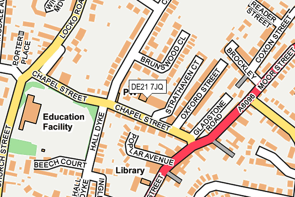 DE21 7JQ map - OS OpenMap – Local (Ordnance Survey)