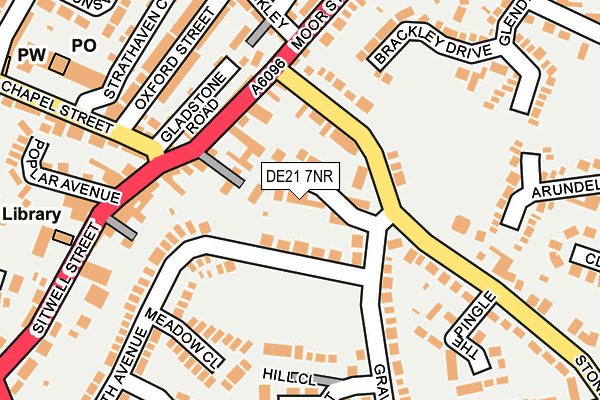 DE21 7NR map - OS OpenMap – Local (Ordnance Survey)