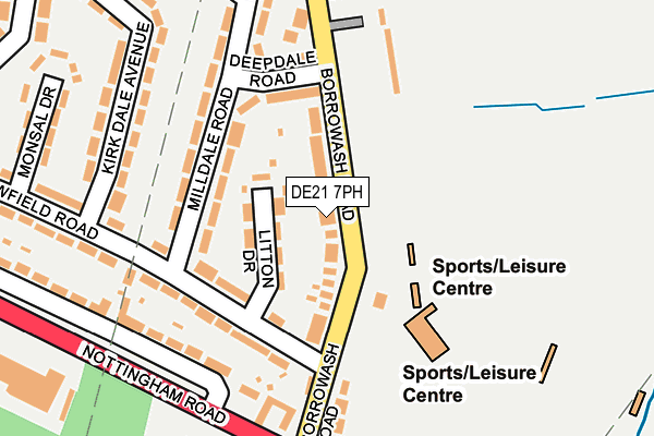 DE21 7PH map - OS OpenMap – Local (Ordnance Survey)