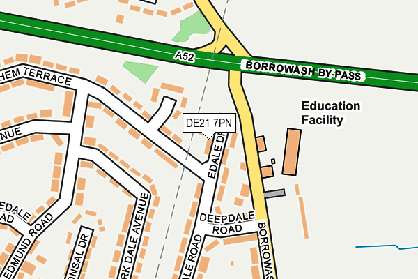 DE21 7PN map - OS OpenMap – Local (Ordnance Survey)