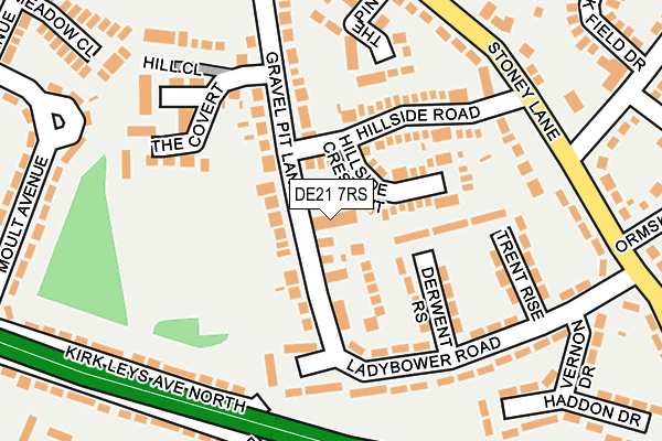DE21 7RS map - OS OpenMap – Local (Ordnance Survey)
