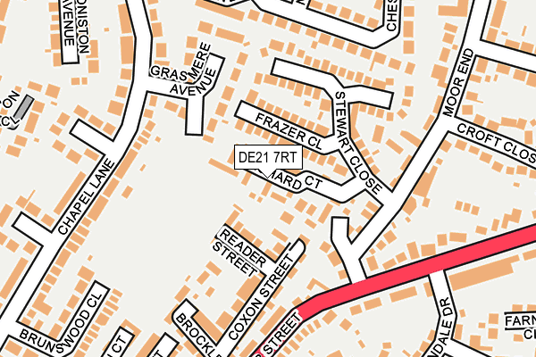 DE21 7RT map - OS OpenMap – Local (Ordnance Survey)