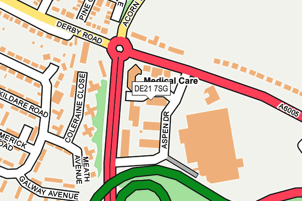 DE21 7SG map - OS OpenMap – Local (Ordnance Survey)