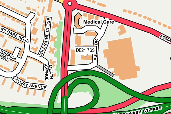 DE21 7SS map - OS OpenMap – Local (Ordnance Survey)