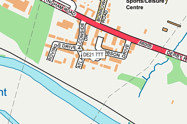 DE21 7TT map - OS OpenMap – Local (Ordnance Survey)