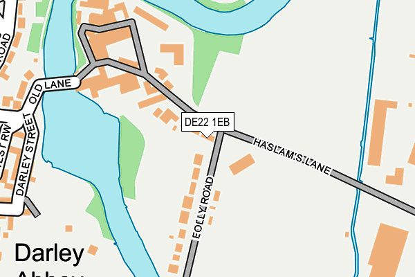 DE22 1EB map - OS OpenMap – Local (Ordnance Survey)