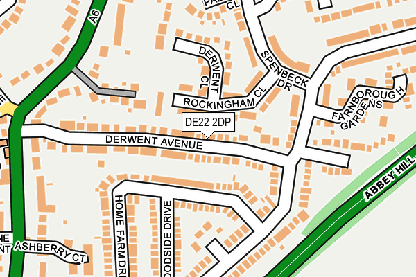 DE22 2DP map - OS OpenMap – Local (Ordnance Survey)