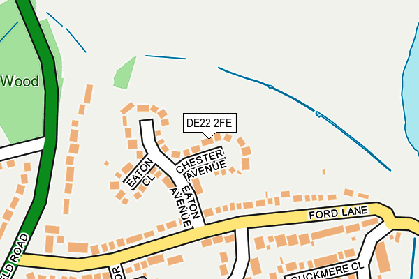 DE22 2FE map - OS OpenMap – Local (Ordnance Survey)