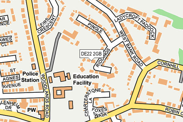 DE22 2GB map - OS OpenMap – Local (Ordnance Survey)