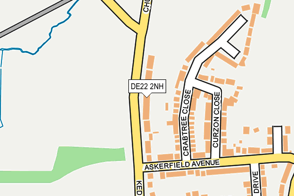 DE22 2NH map - OS OpenMap – Local (Ordnance Survey)