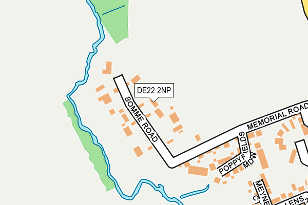 DE22 2NP map - OS OpenMap – Local (Ordnance Survey)