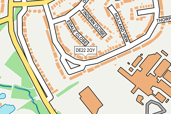 DE22 2QY map - OS OpenMap – Local (Ordnance Survey)