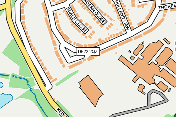 DE22 2QZ map - OS OpenMap – Local (Ordnance Survey)
