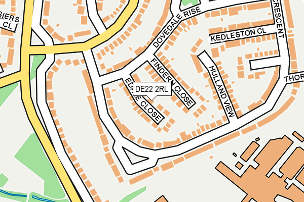 DE22 2RL map - OS OpenMap – Local (Ordnance Survey)