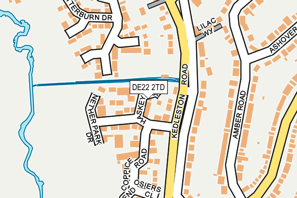 DE22 2TD map - OS OpenMap – Local (Ordnance Survey)