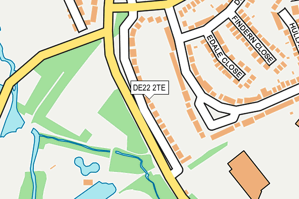 DE22 2TE map - OS OpenMap – Local (Ordnance Survey)