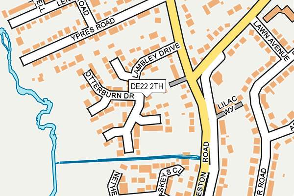 DE22 2TH map - OS OpenMap – Local (Ordnance Survey)