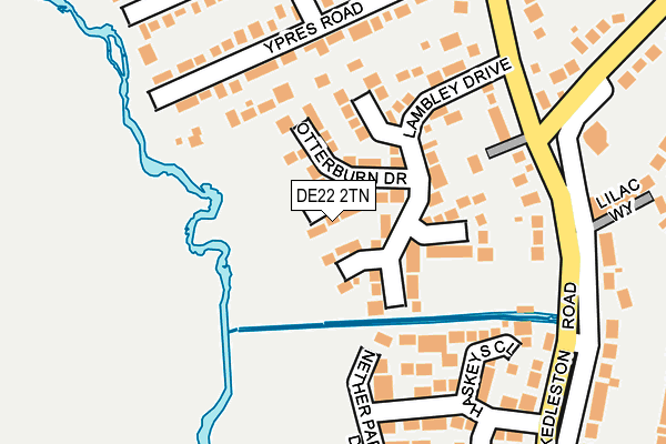 DE22 2TN map - OS OpenMap – Local (Ordnance Survey)
