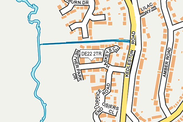 DE22 2TR map - OS OpenMap – Local (Ordnance Survey)
