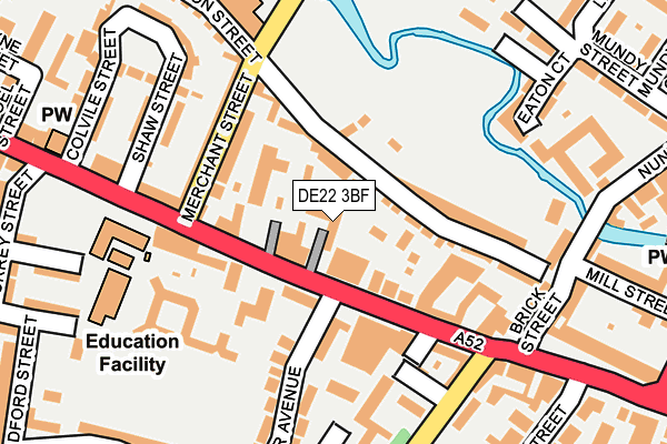 DE22 3BF map - OS OpenMap – Local (Ordnance Survey)