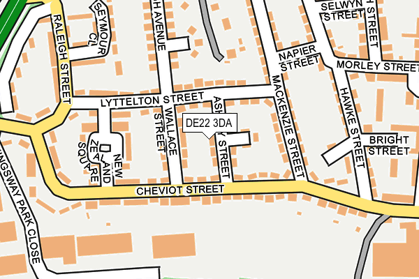 DE22 3DA map - OS OpenMap – Local (Ordnance Survey)