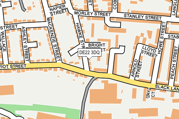DE22 3DQ map - OS OpenMap – Local (Ordnance Survey)