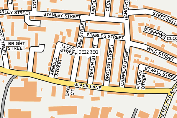 DE22 3EQ map - OS OpenMap – Local (Ordnance Survey)