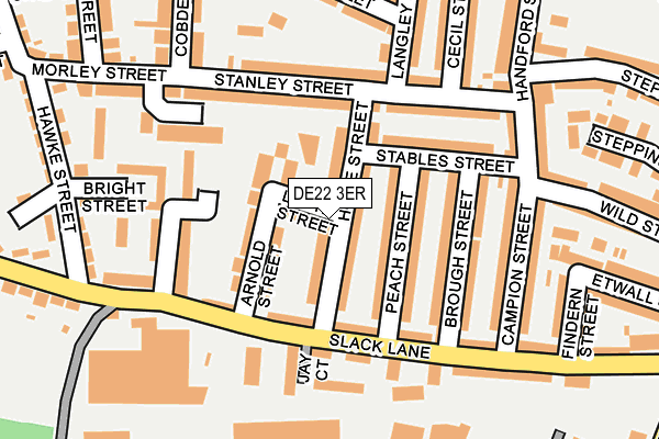 DE22 3ER map - OS OpenMap – Local (Ordnance Survey)