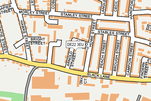 DE22 3EU map - OS OpenMap – Local (Ordnance Survey)