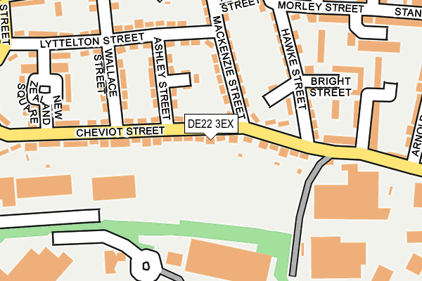 DE22 3EX map - OS OpenMap – Local (Ordnance Survey)