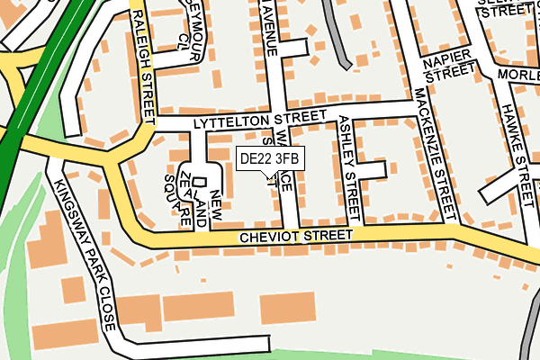 DE22 3FB map - OS OpenMap – Local (Ordnance Survey)