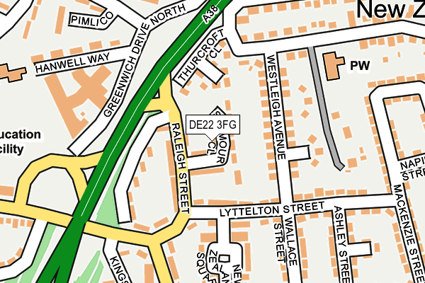 DE22 3FG map - OS OpenMap – Local (Ordnance Survey)