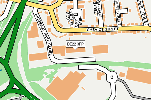 DE22 3FP map - OS OpenMap – Local (Ordnance Survey)